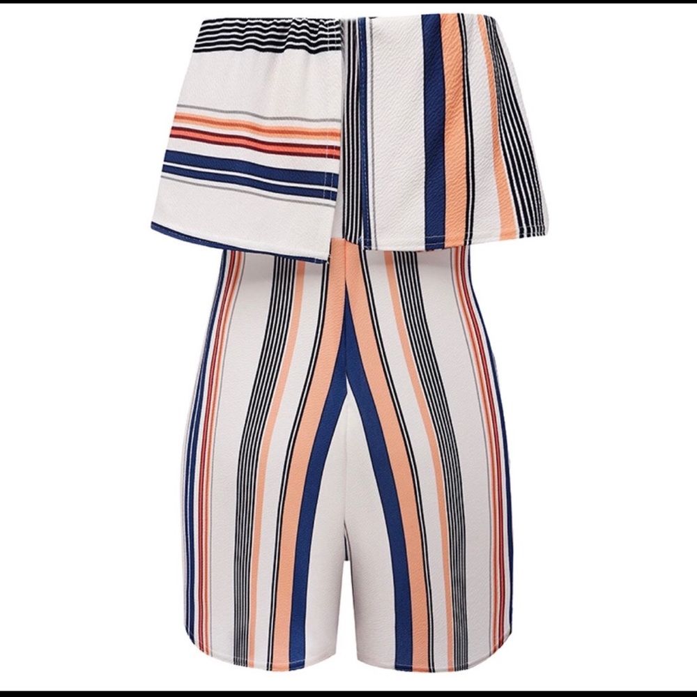 Striped Playful Romper - Picture 3 of 6